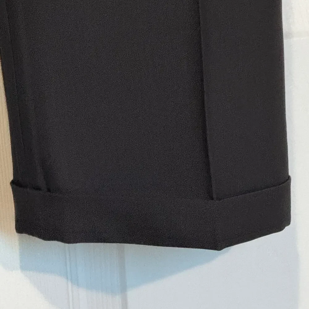 Haggar E-CLO Stria Classic Fit men’s dress slacks 34 x 29 dark charcoal gray.  1